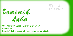 dominik laho business card